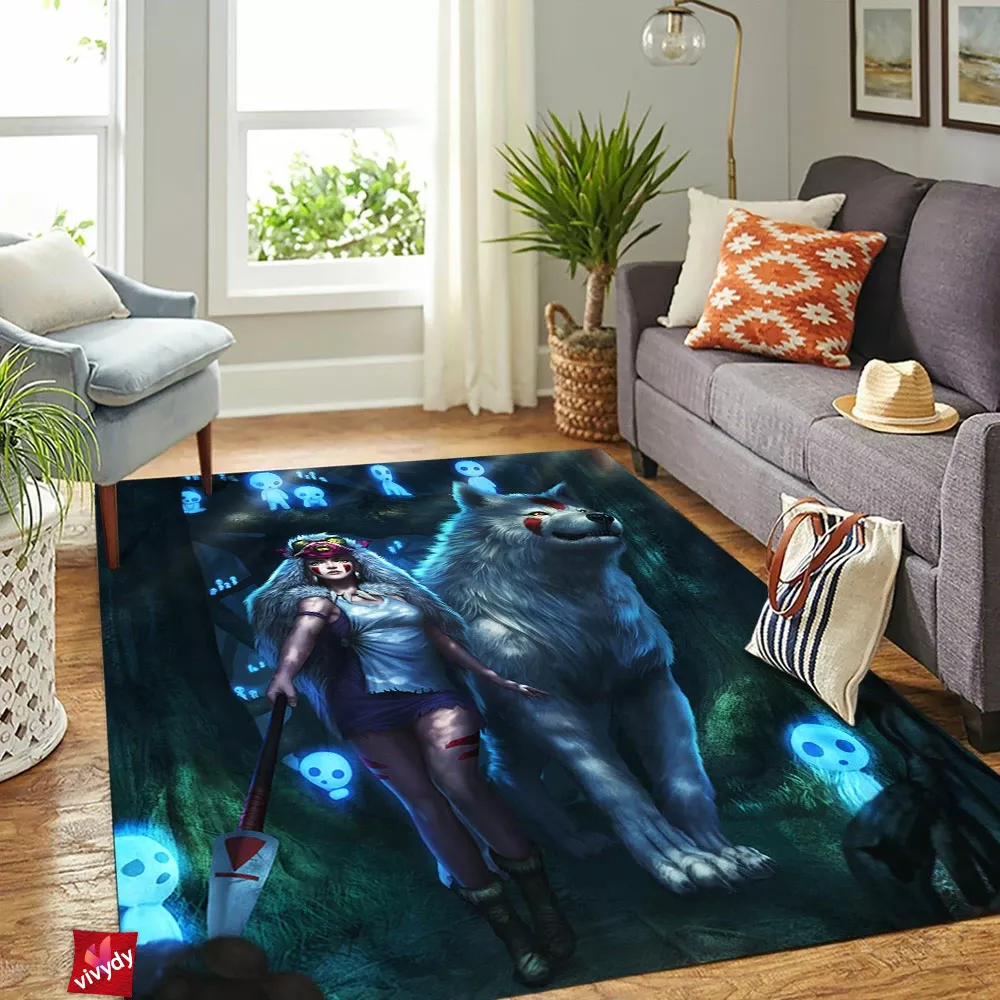 Princess Mononoke Rectangle Rug