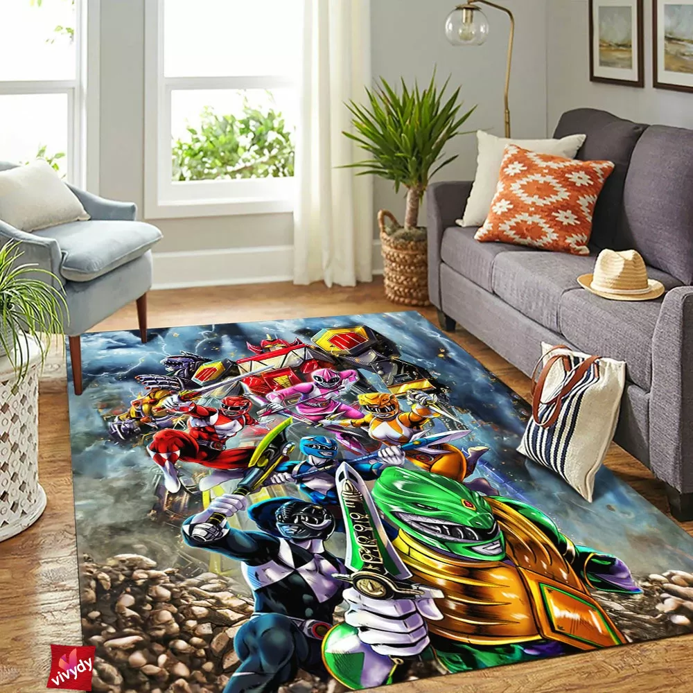 Power Rangers Rectangle Rug