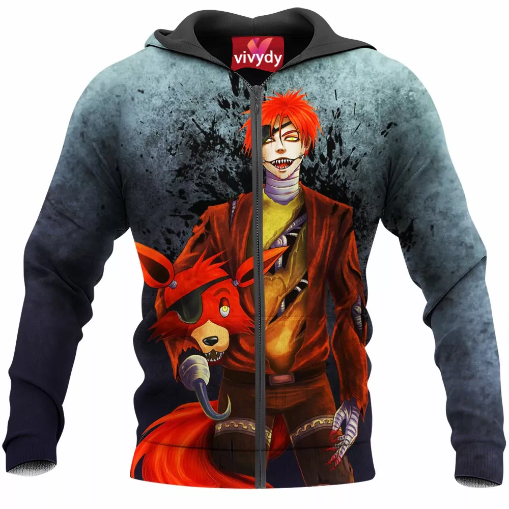 Foxy Five Nights At Freddy’s Zip Hoodie