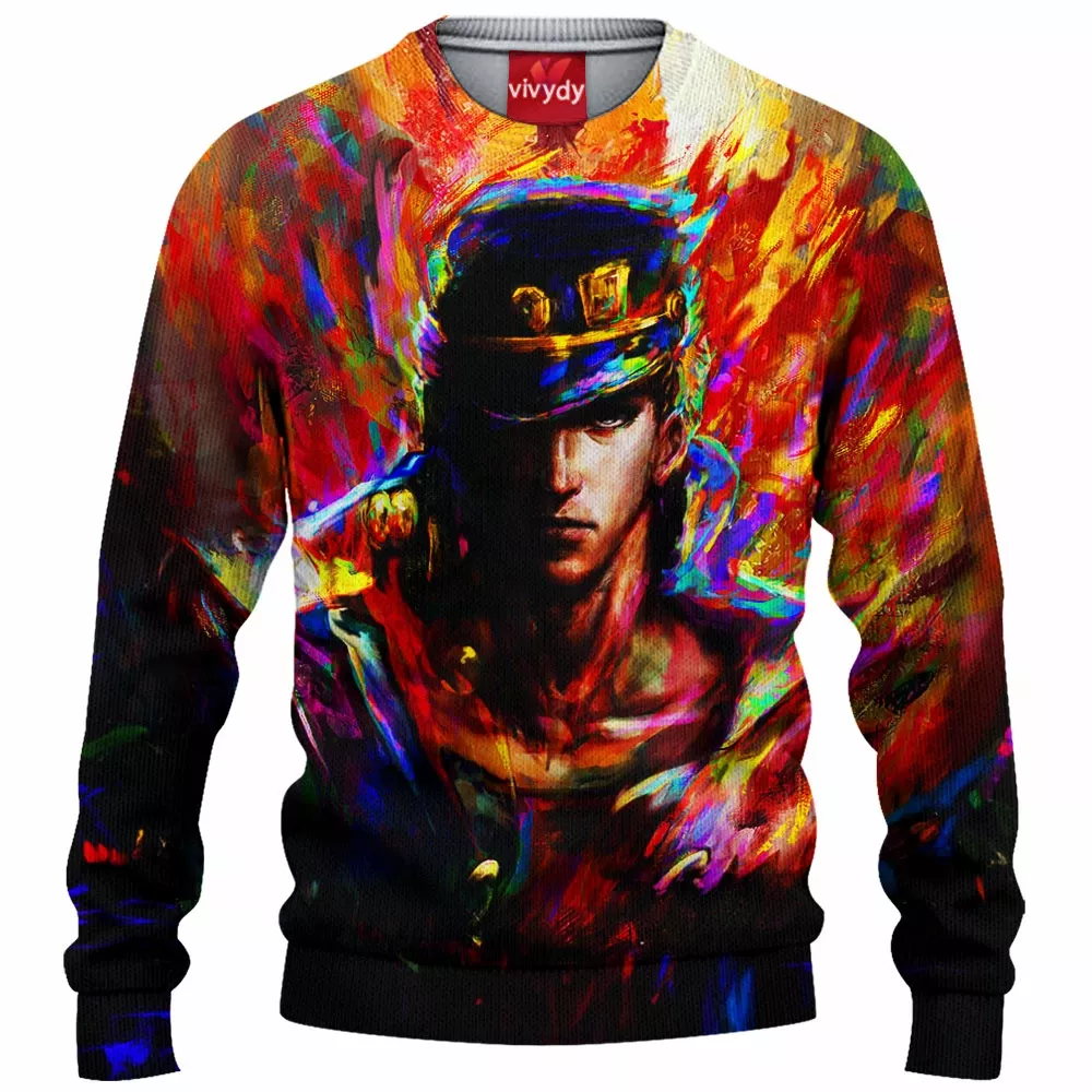 Jojo Bizarre Adventures Knitted Sweater