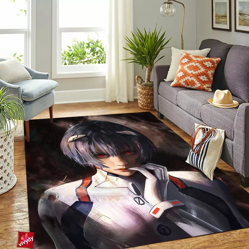 Rei Ayanami Rectangle Rug