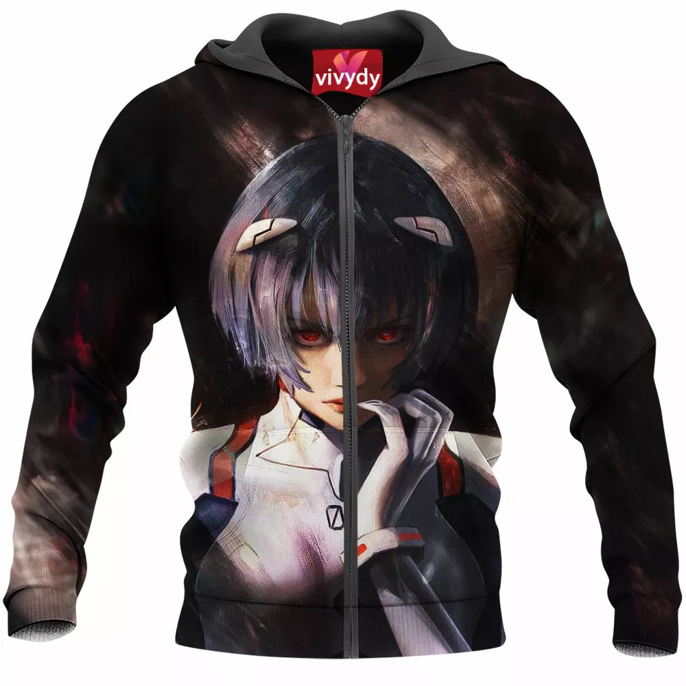 Rei Ayanami Zip Hoodie