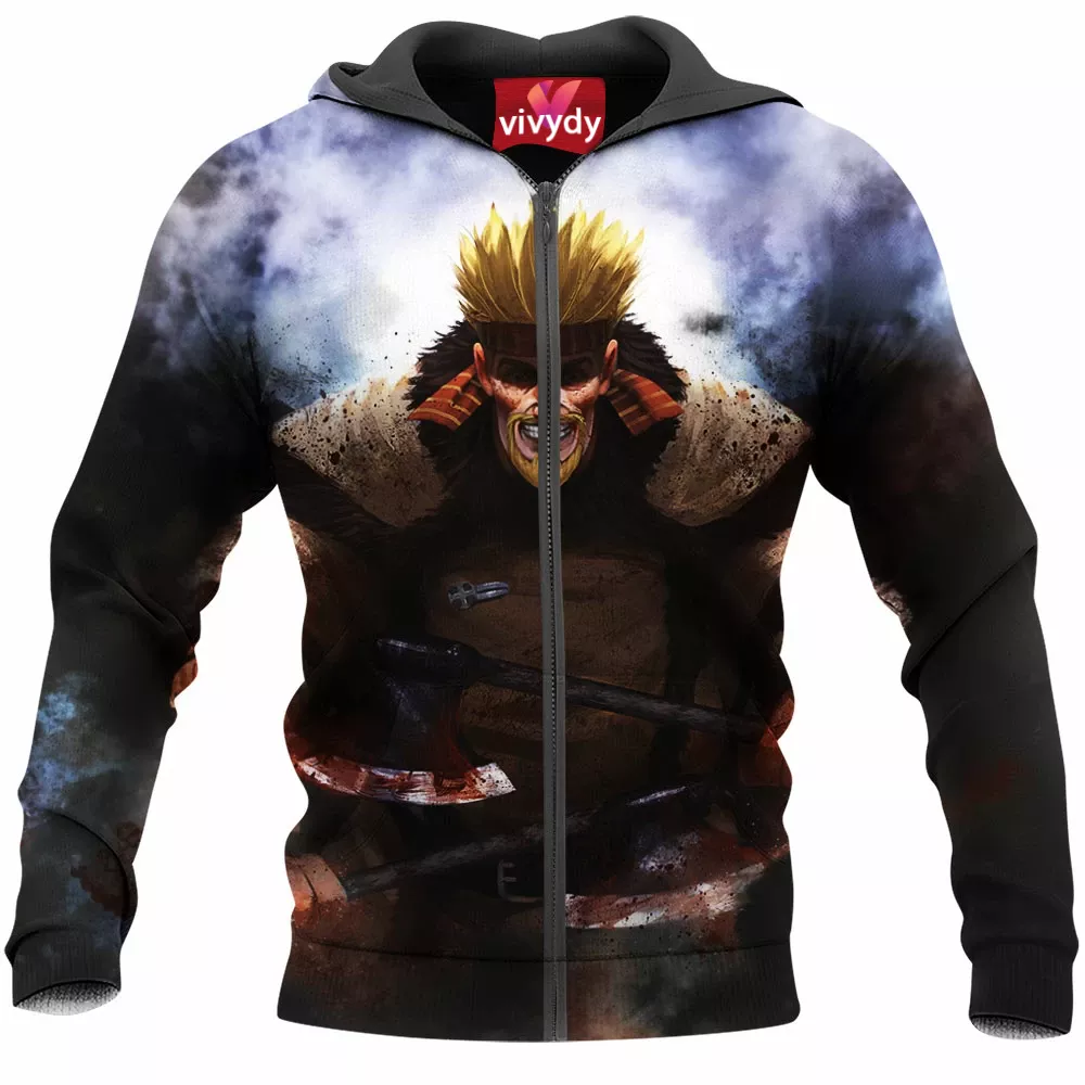 Thorkell From Vinland Saga Zip Hoodie