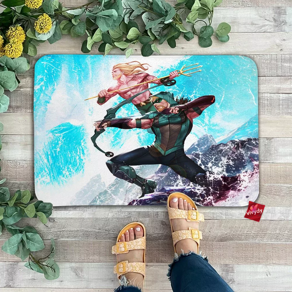 Aquaman And Green Arrow Doormat