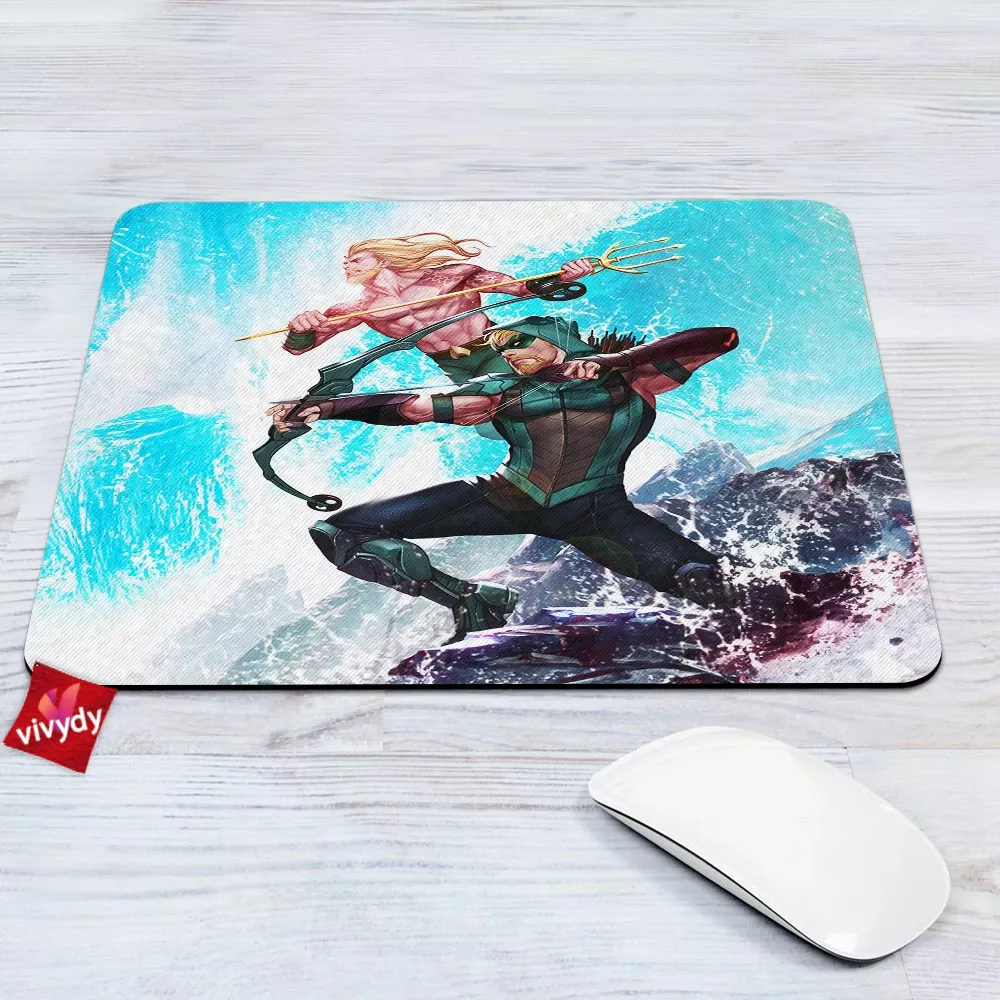 Aquaman And Green Arrow Mouse Pad