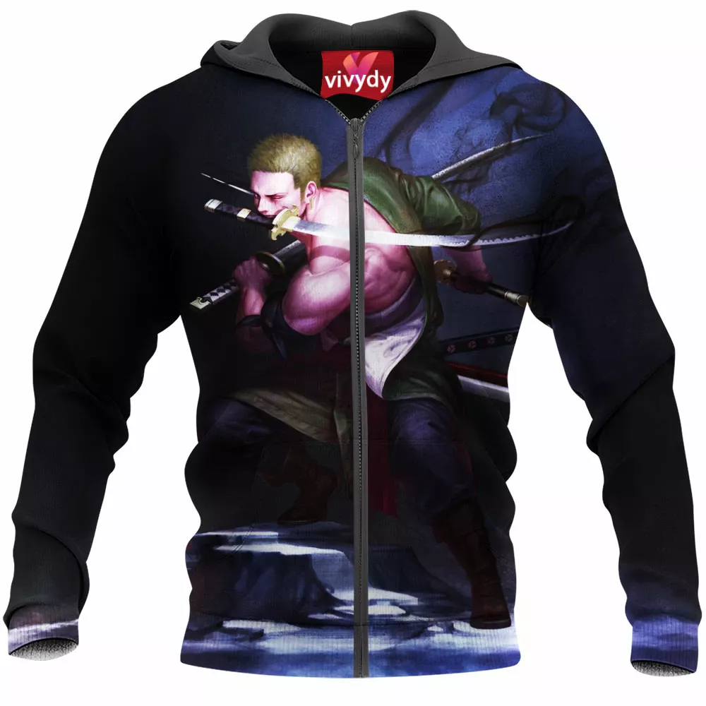 Roronoa Zoro Zip Hoodie