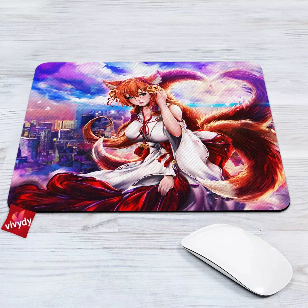 Fox Girl Mouse Pad