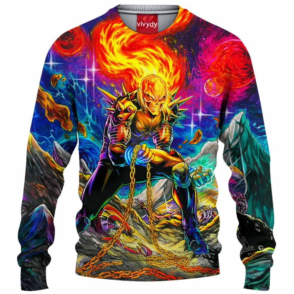 Ghost Rider Knitted Sweater