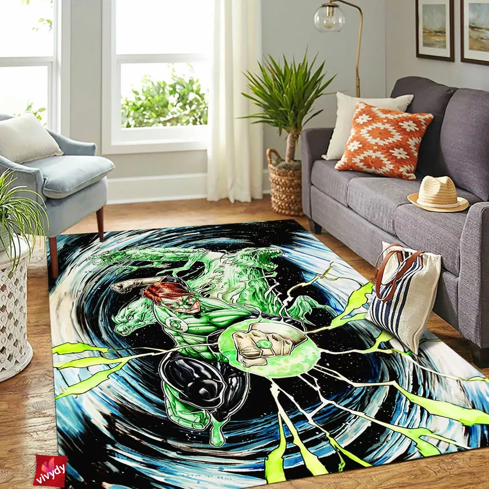 Green Lantern Rectangle Rug