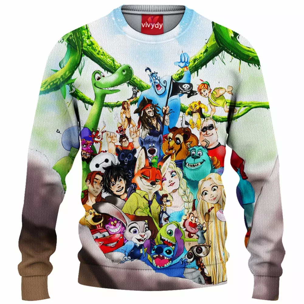 Animated Selfie Knitted Sweater