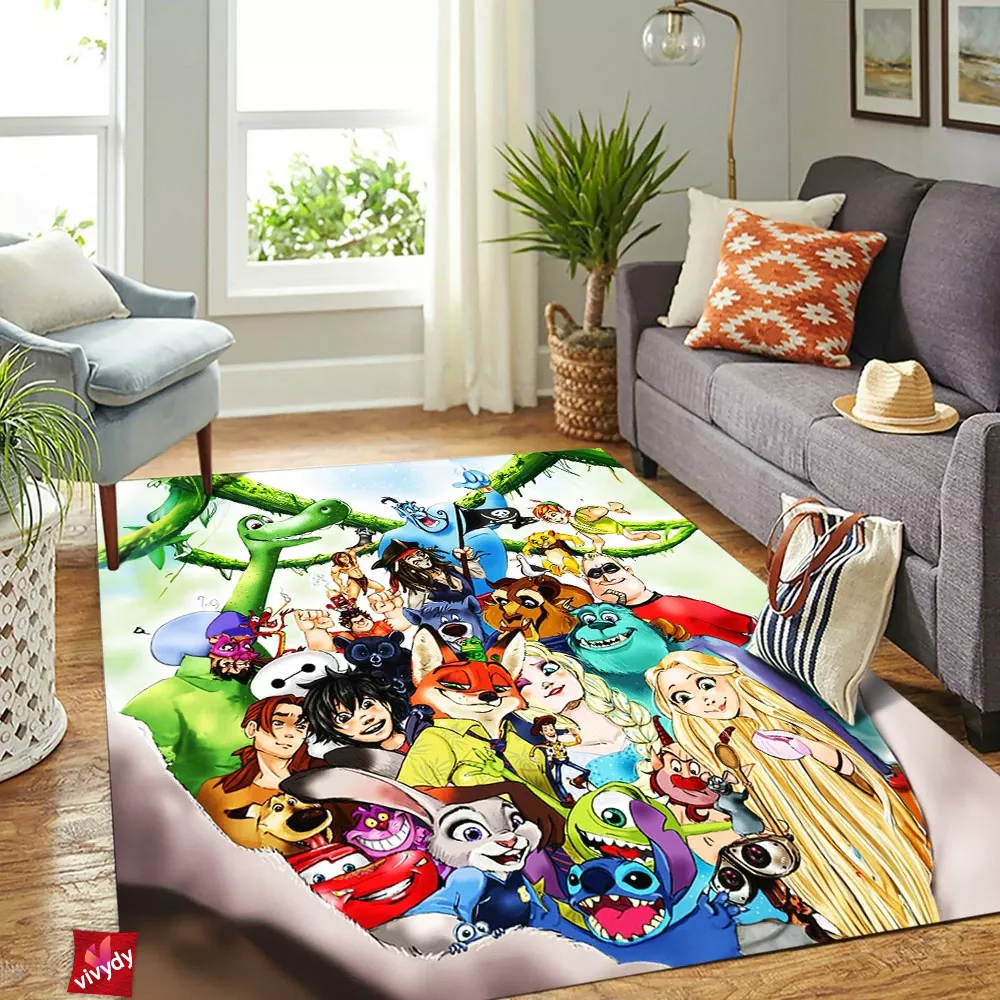 Animated Selfie Rectangle Rug