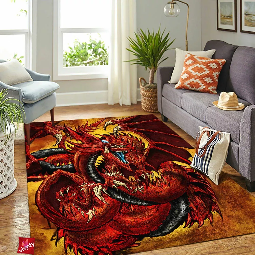 Slifer The Sky Dragon Yugioh Rectangle Rug