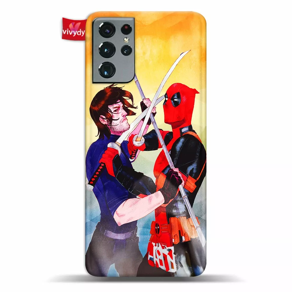 Gambit vs Deadpool Phone Case Samsung