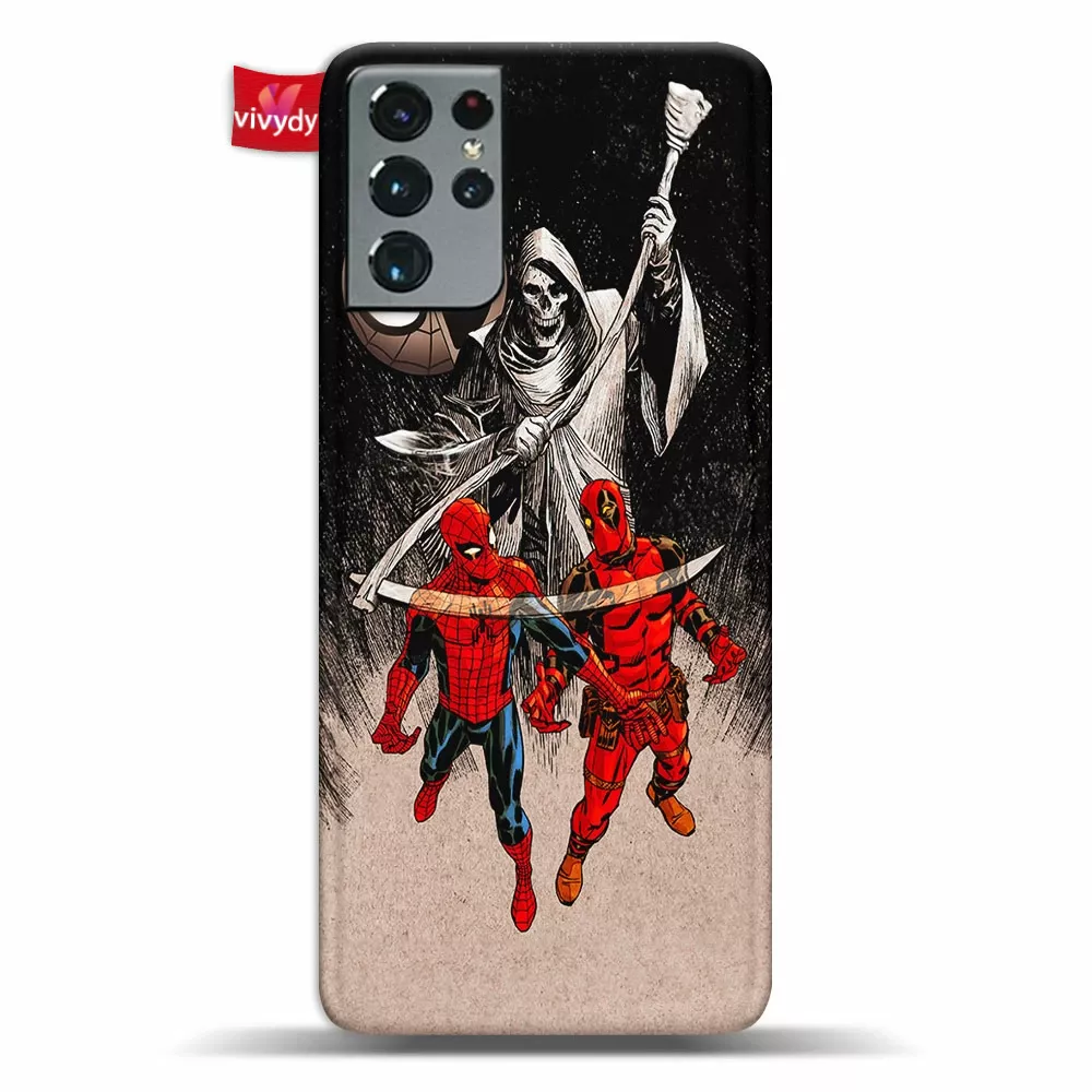 Spider-man Deadpool Phone Case Samsung