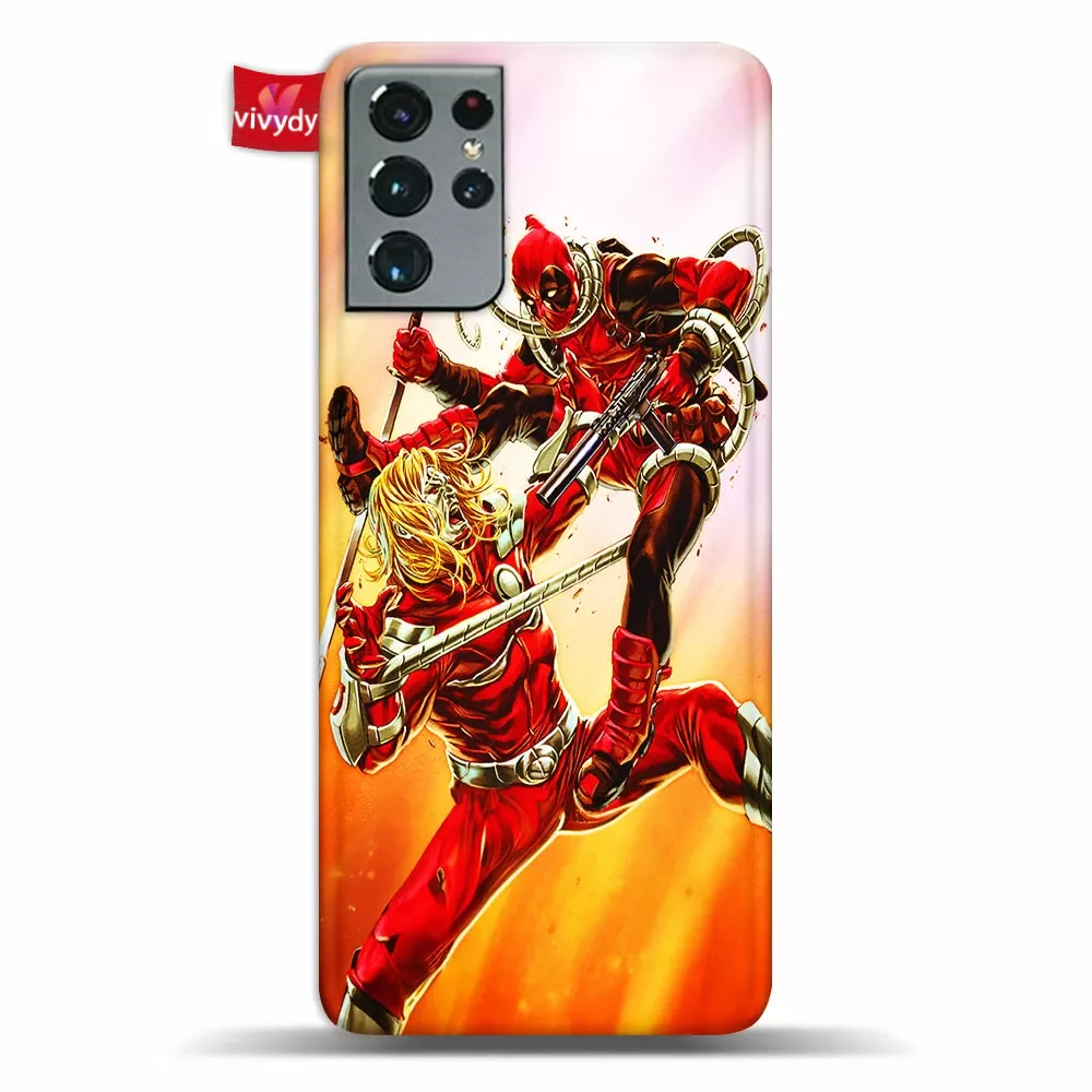 Omega Red vs Deadpool Phone Case Samsung