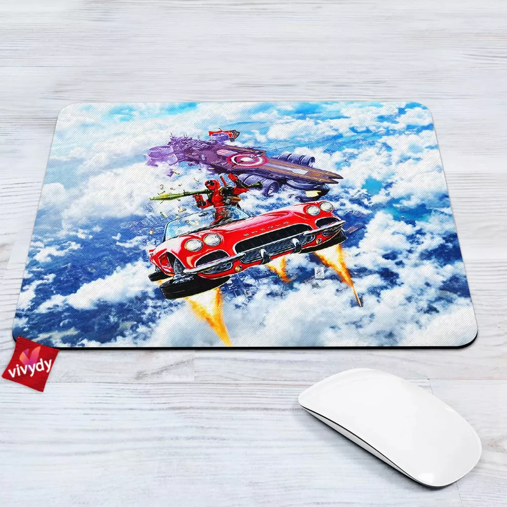 Comic Shield vs Deadpool Mouse Pad