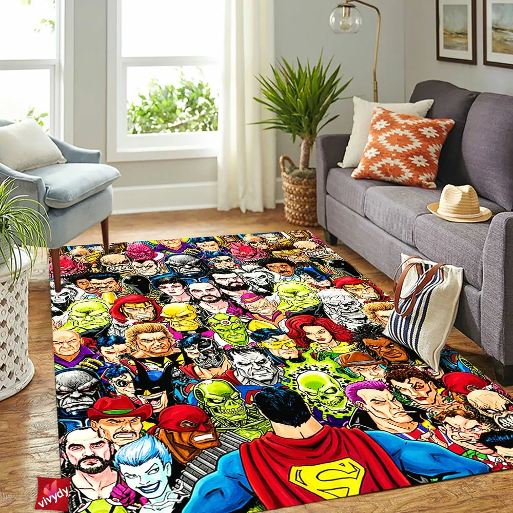 Comic Characters Valiant Rectangle Rug