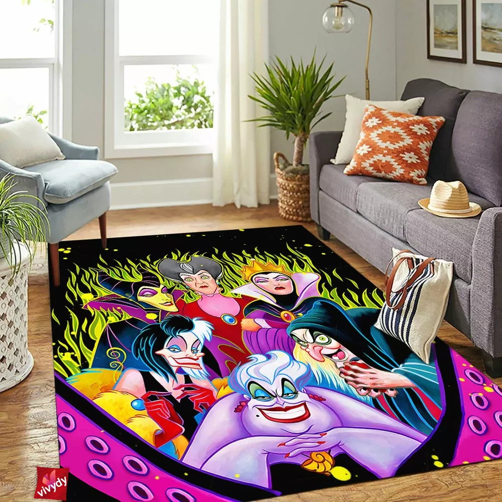 Animated Female Villains Rectangle Rug