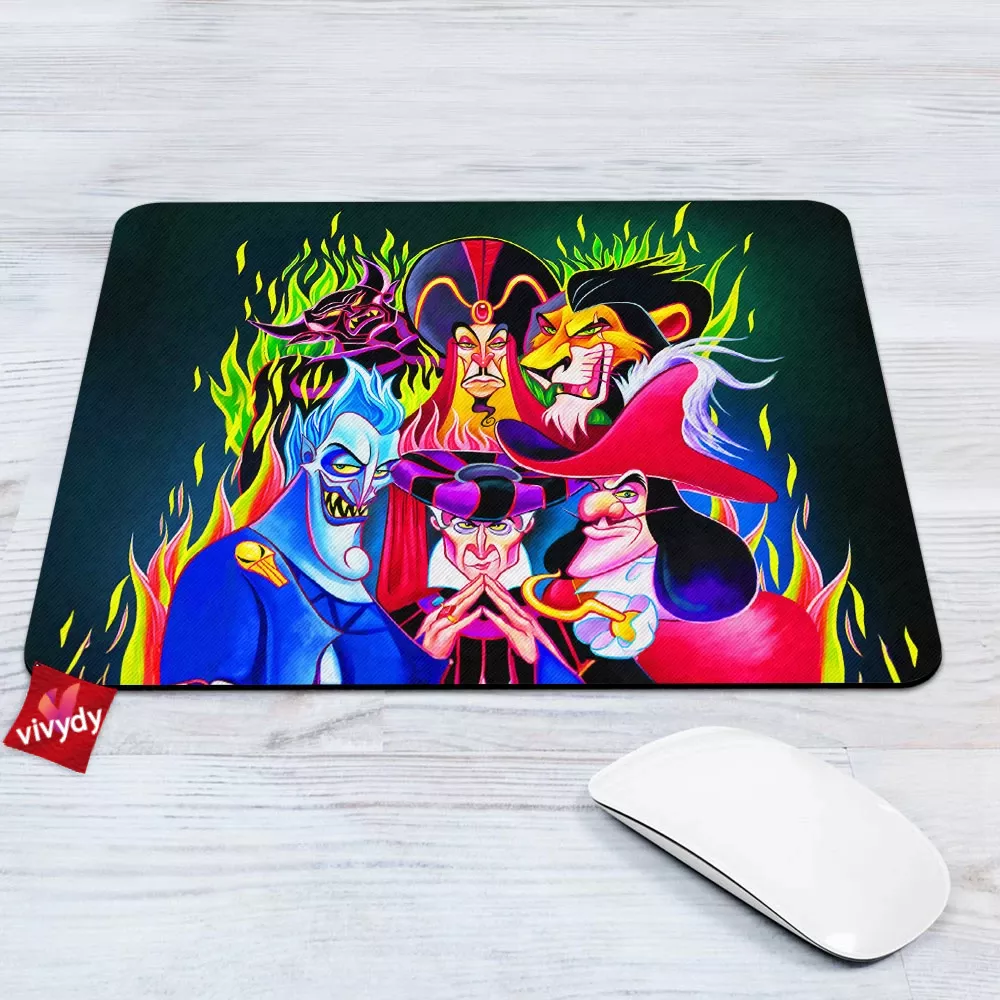 Animated Male Villains Mouse Pad