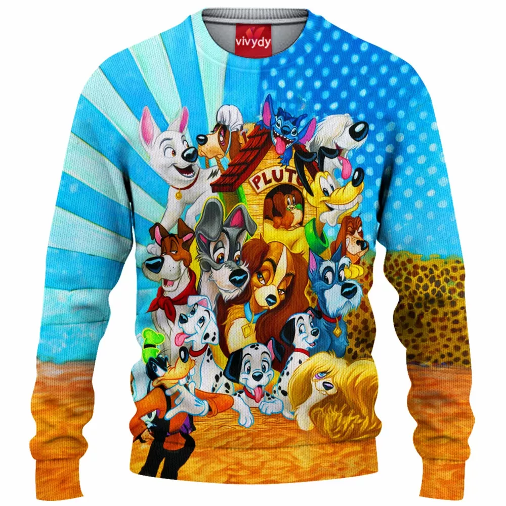 Animated Dog Knitted Sweater