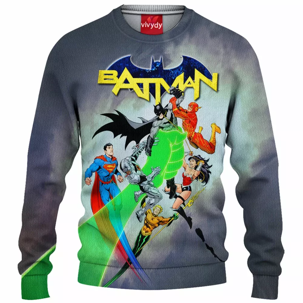 Batman vs Justice League Knitted Sweater