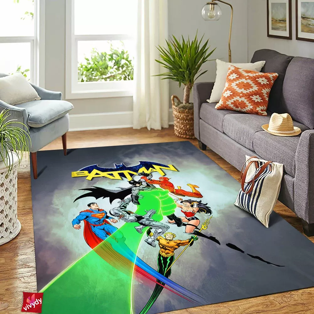 Batman vs Justice League Rectangle Rug