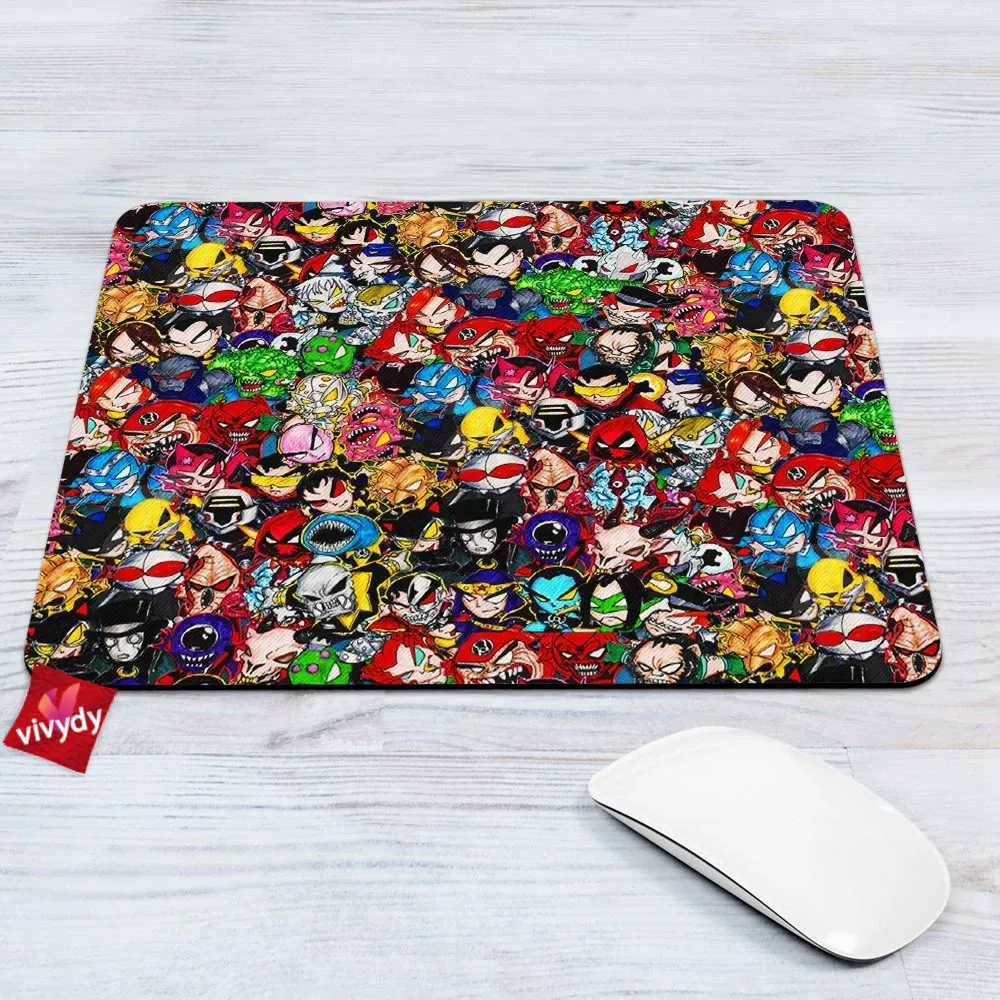 Comic Villains Mouse Pad