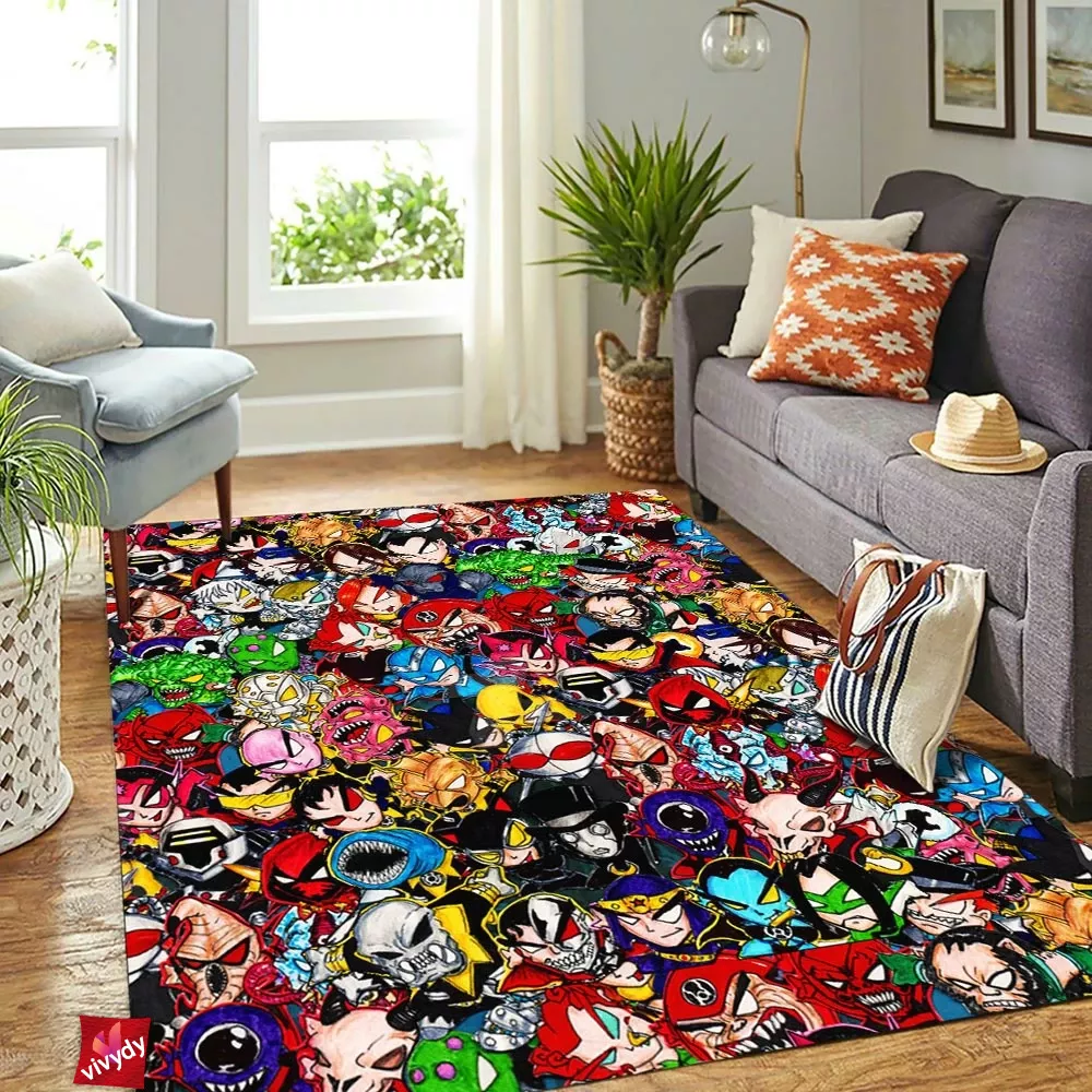 Comic Villains Rectangle Rug