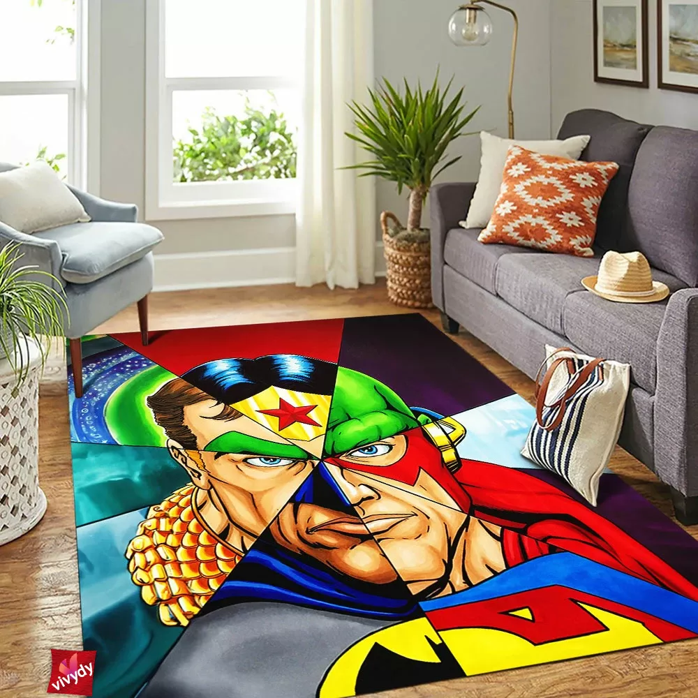 Justice League Rectangle Rug