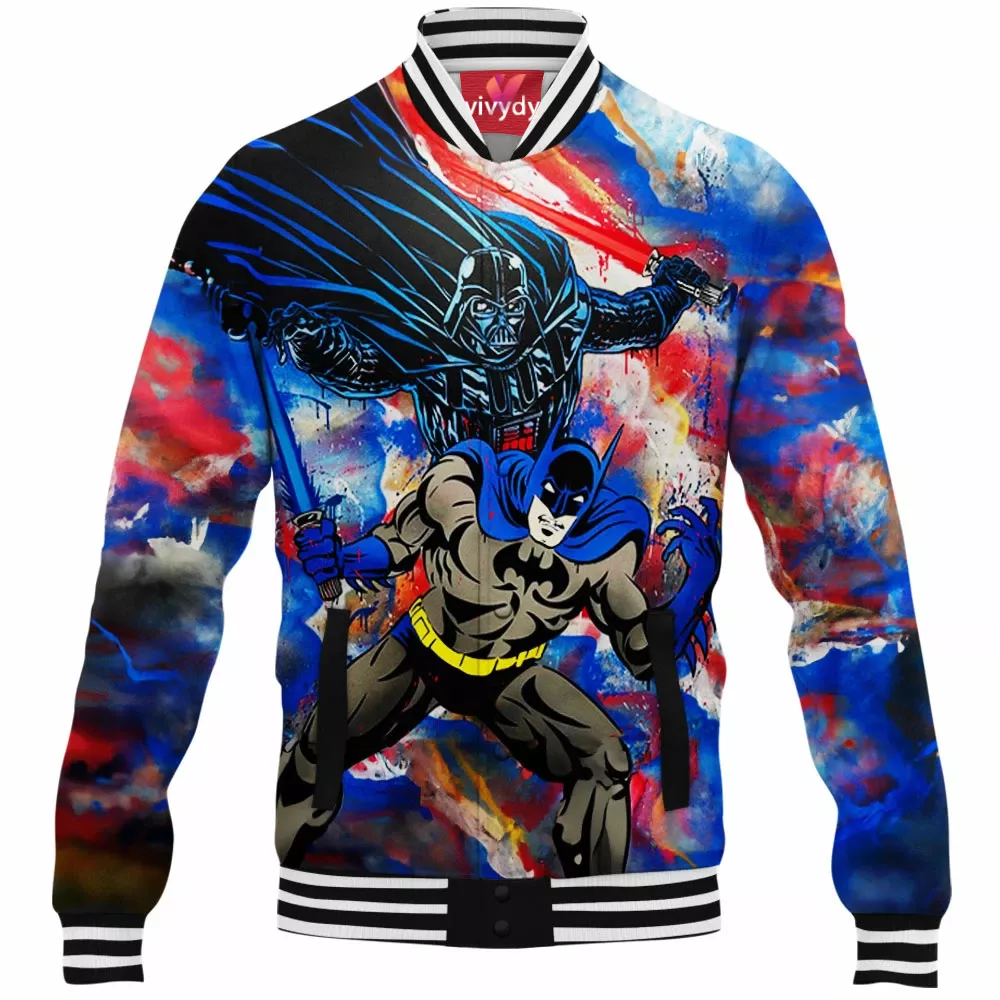 Darth Vader and Batman Baseball Jacket