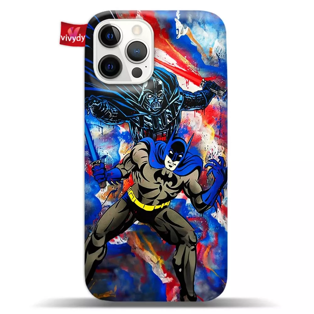 Darth Vader and Batman Phone Case Iphone