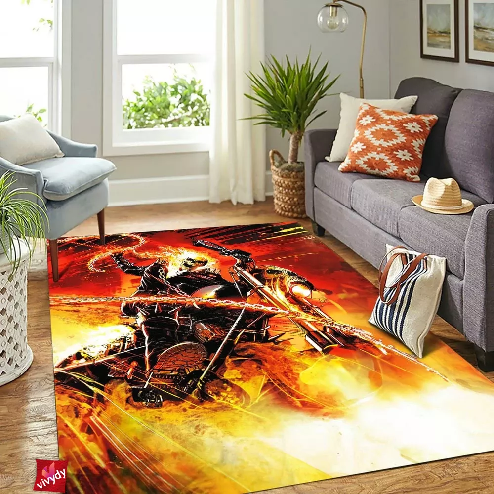 Ghost Rider Rectangle Rug