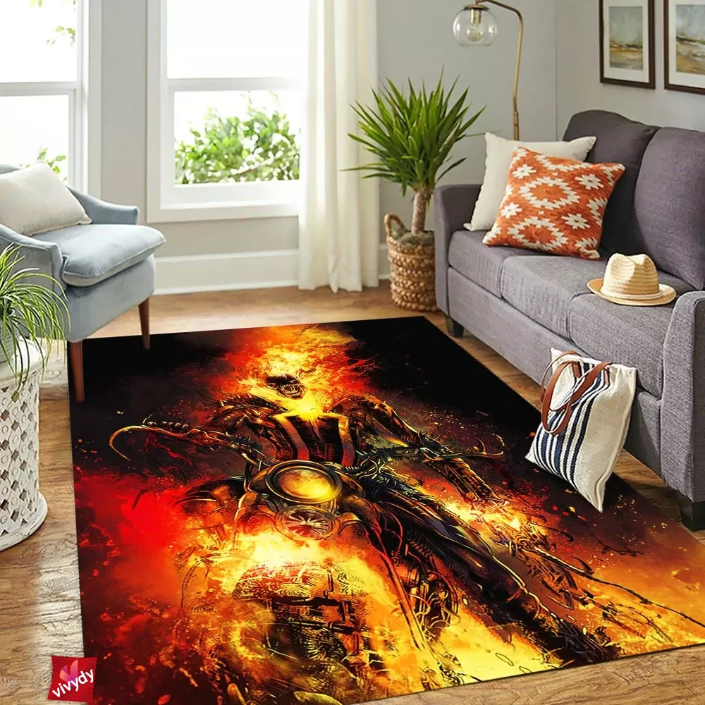 Ghost Rider Rectangle Rug