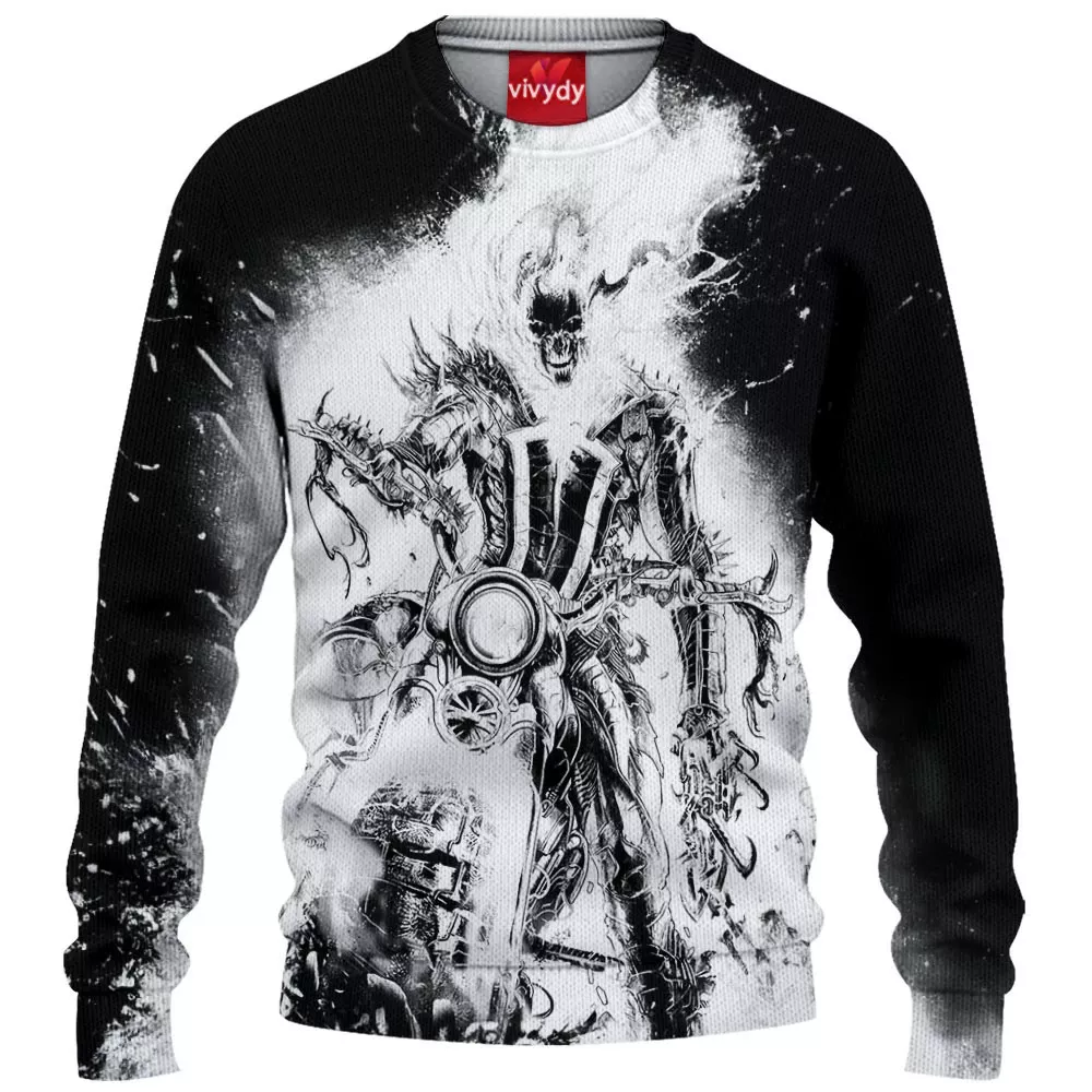 Ghost Rider Knitted Sweater