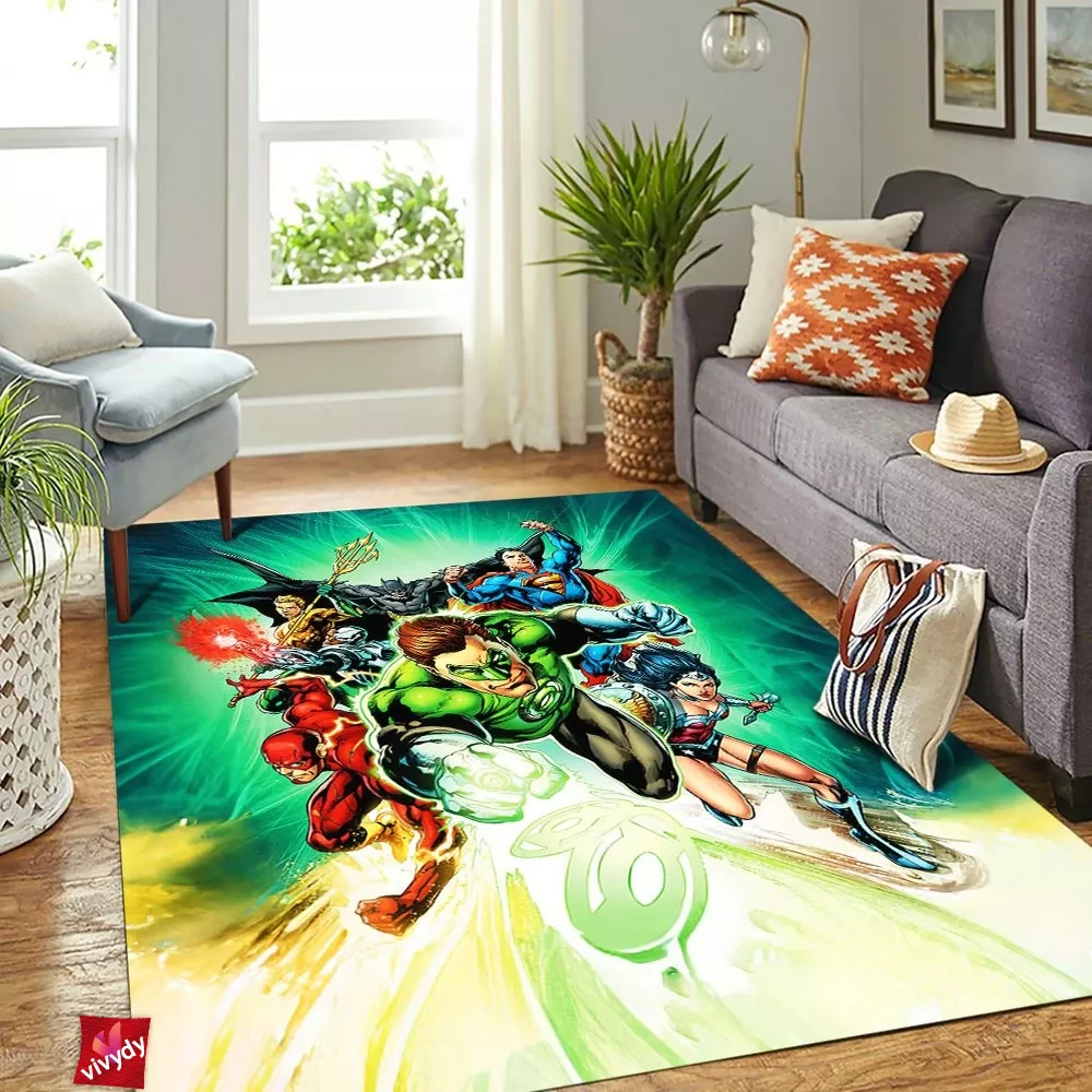 Justice League Rectangle Rug