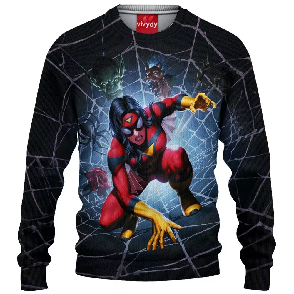 Spider-woman Knitted Sweater