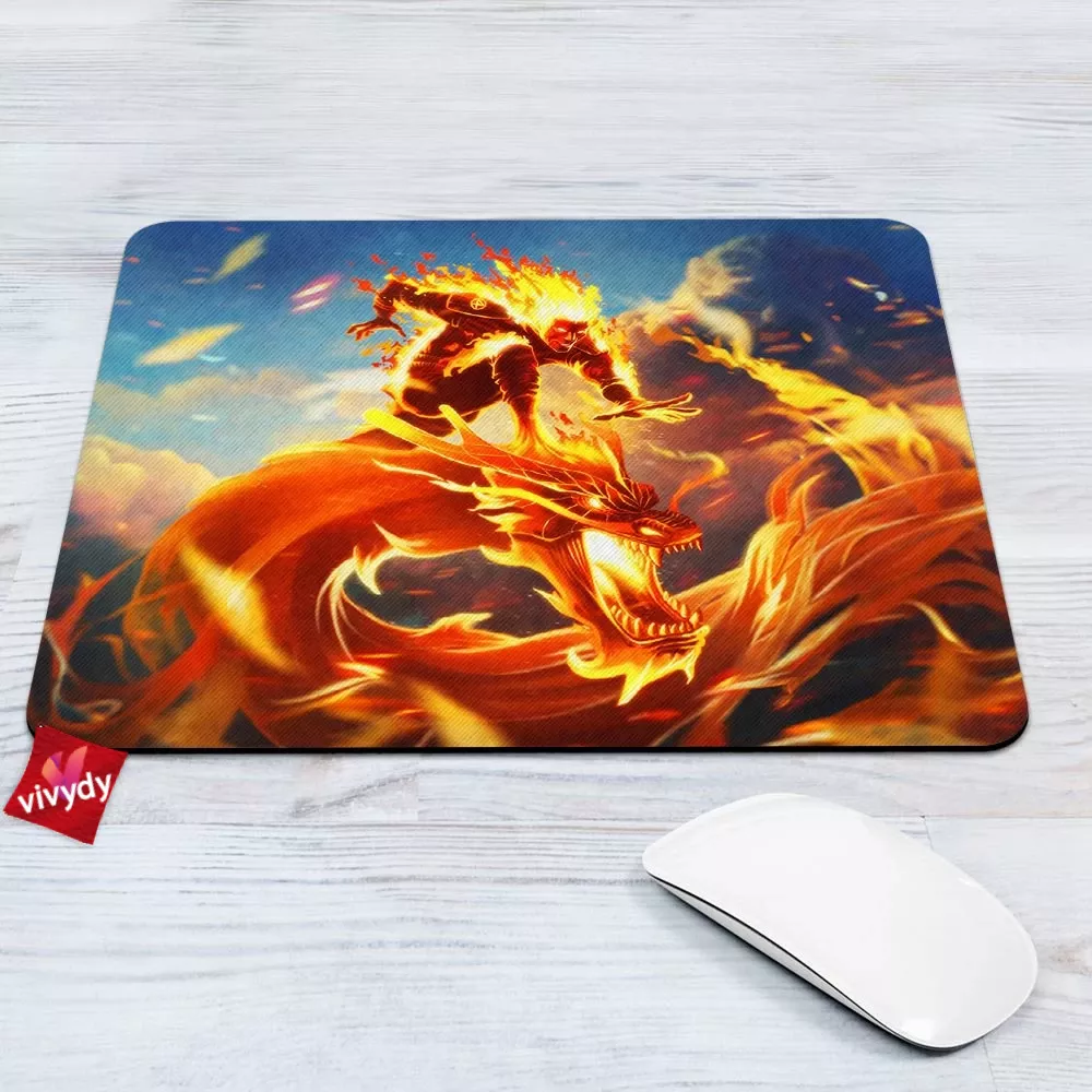 Human Torch Mouse Pad