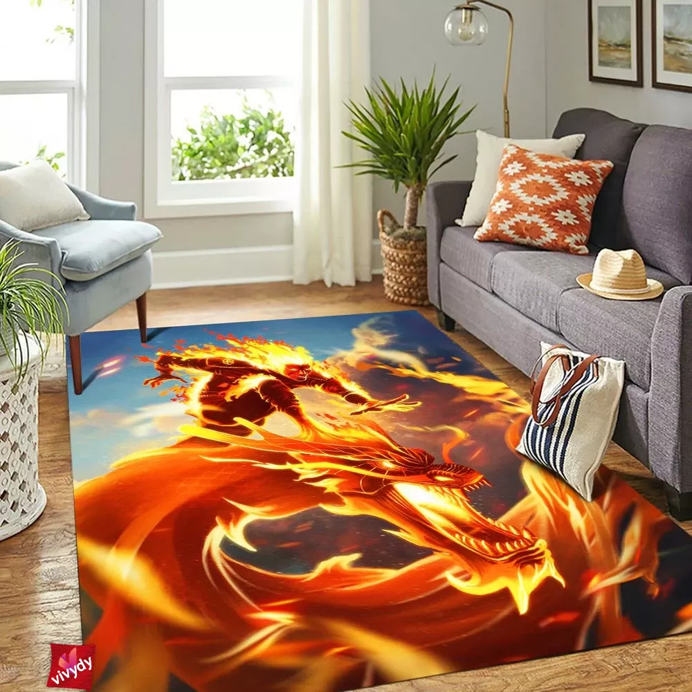 Human Torch Rectangle Rug