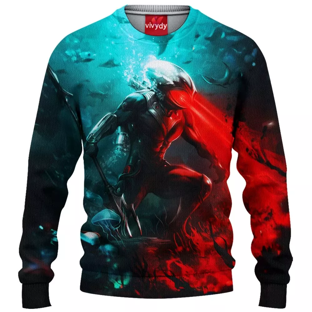 Black Manta Knitted Sweater