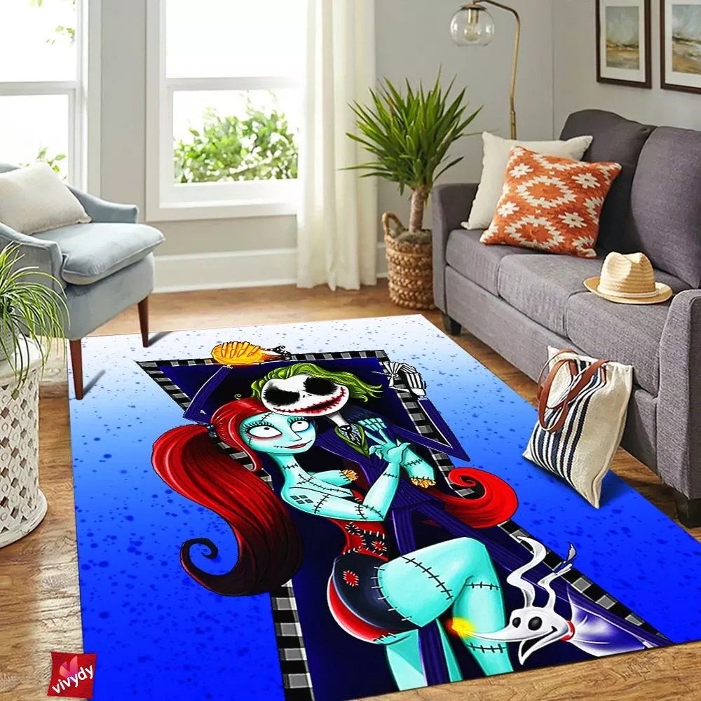 Harley Quinn Sally Joker Jack Rectangle Rug