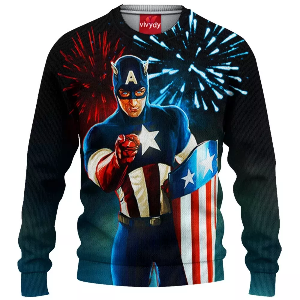 Captain America Knitted Sweater