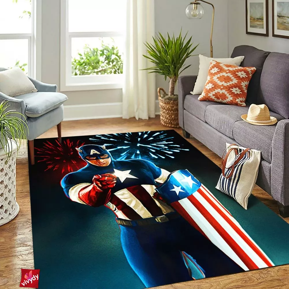 Captain America Rectangle Rug