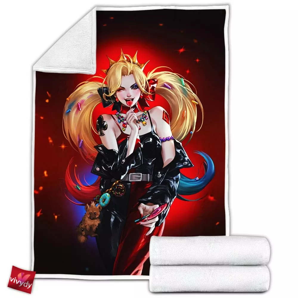 Harley Quinn Fleece Blanket