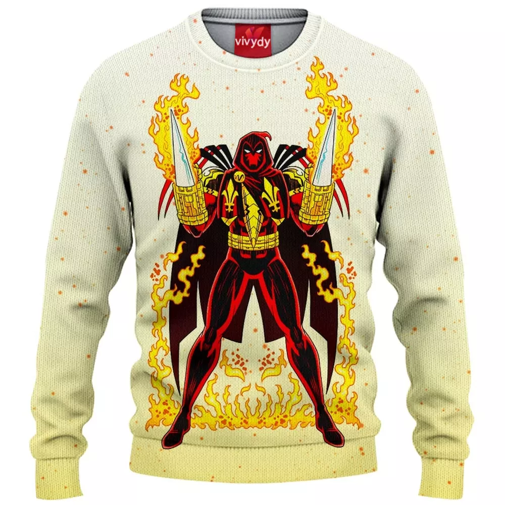 Azrael Comic Knitted Sweater