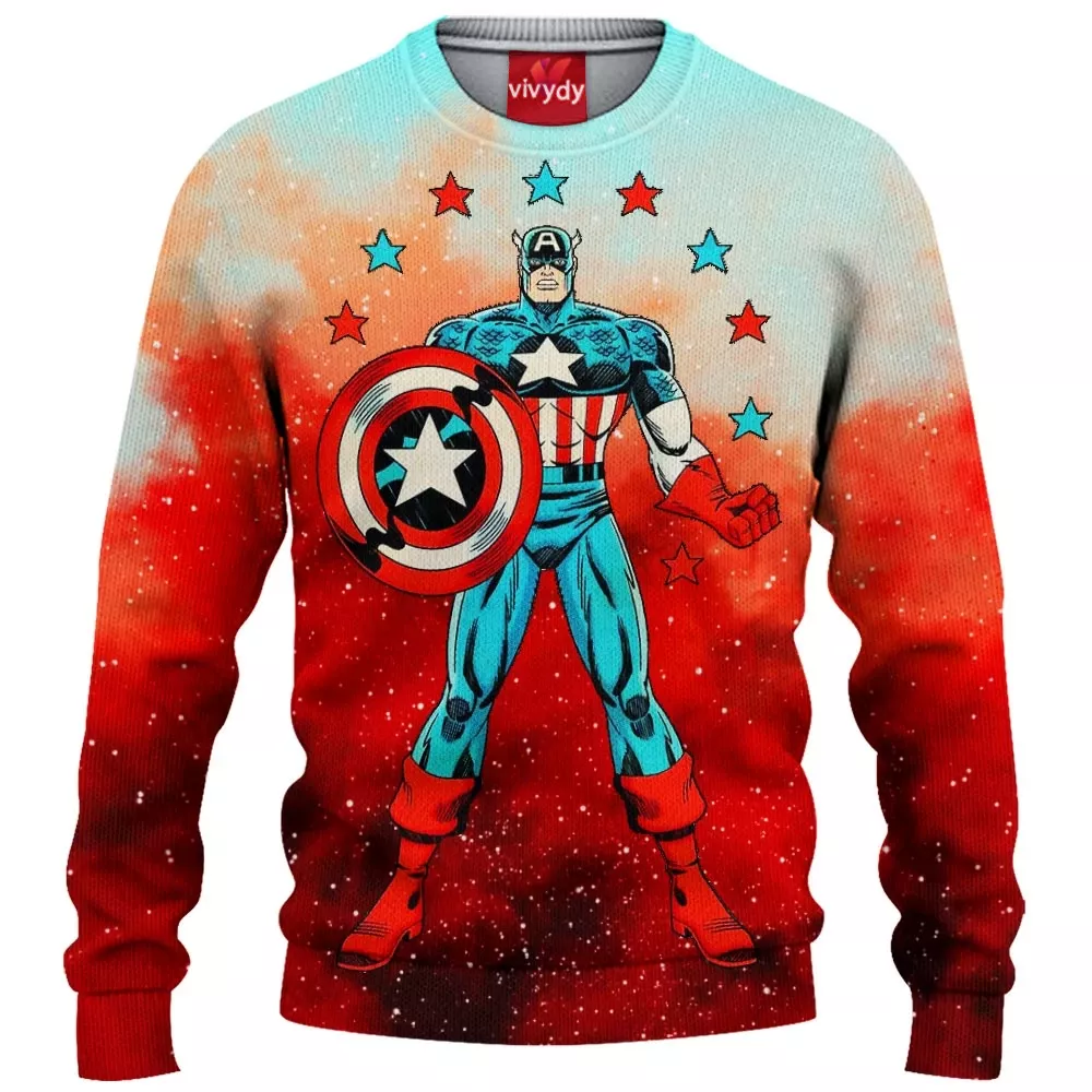 Captain America Knitted Sweater