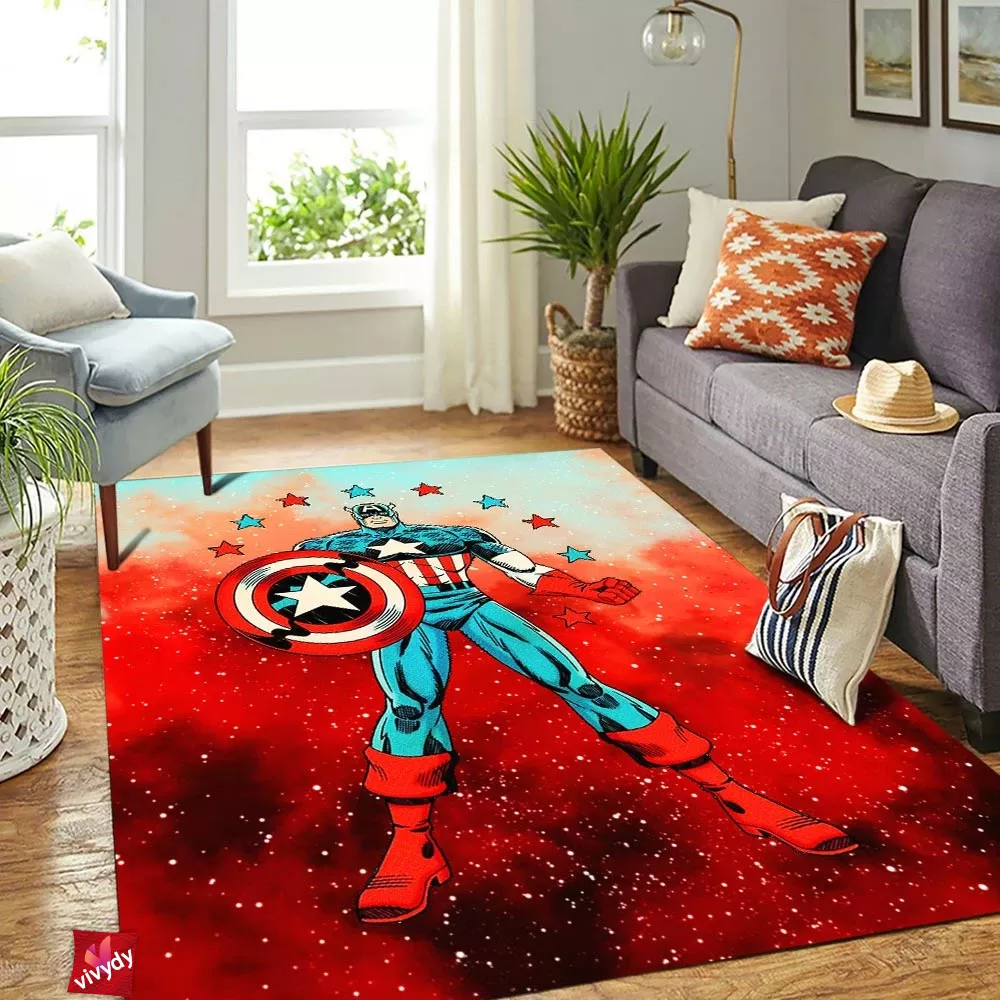 Captain America Rectangle Rug