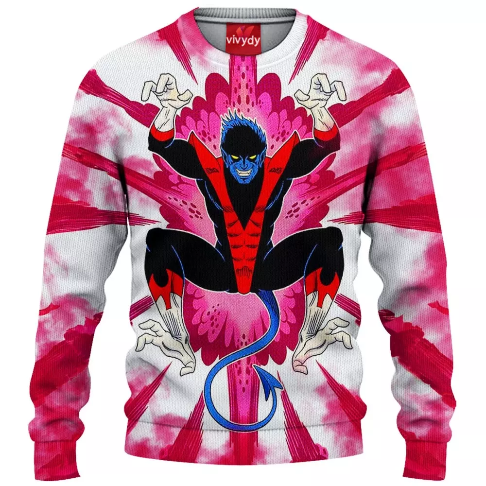 Nightcrawler X-men Knitted Sweater