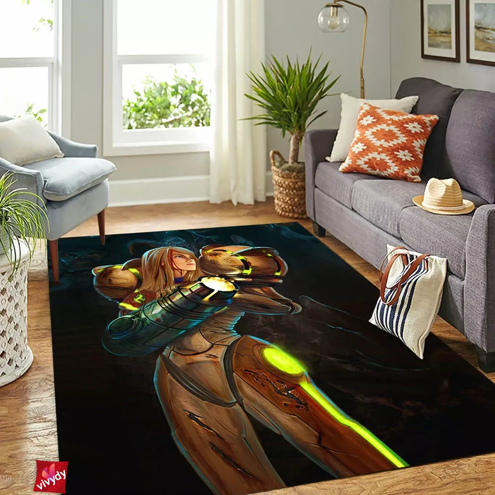 Samus Aran Rectangle Rug