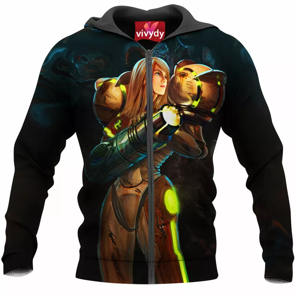 Samus Aran Zip Hoodie