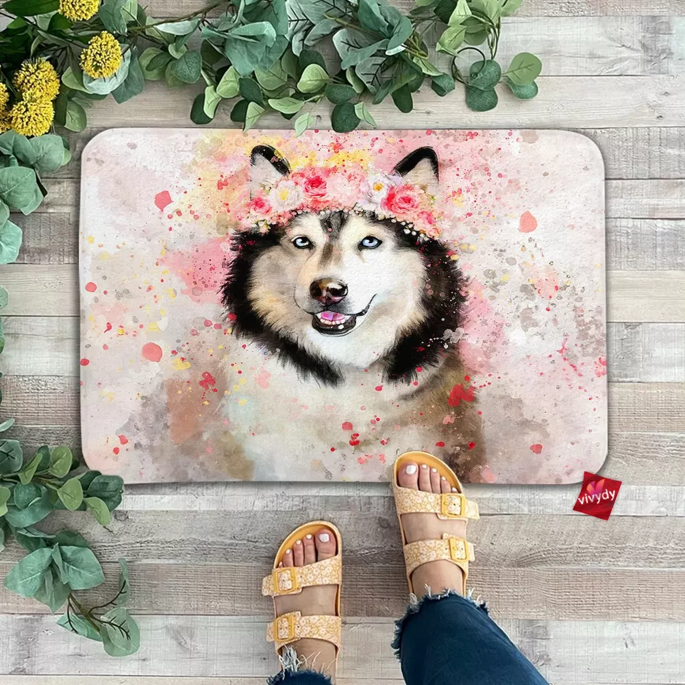 Flower Husky Doormat